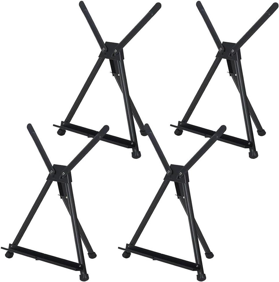 4 Stks Tafelblad Schildersezels, Metalen Schildersezel Stand voor Schilderen & Display, Desktop Art Schildersezel Schildersezel Statief Stand