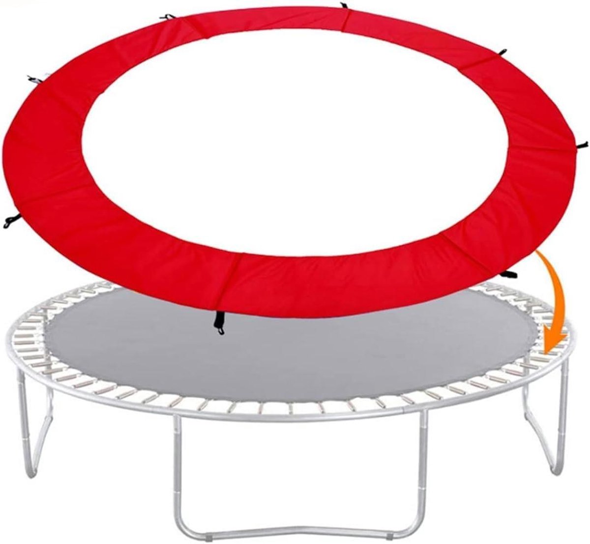Trampoline Mat - Veiligheidspad - Trampoline Onderhoud - Universele Pasvorm - 13FT - Rood