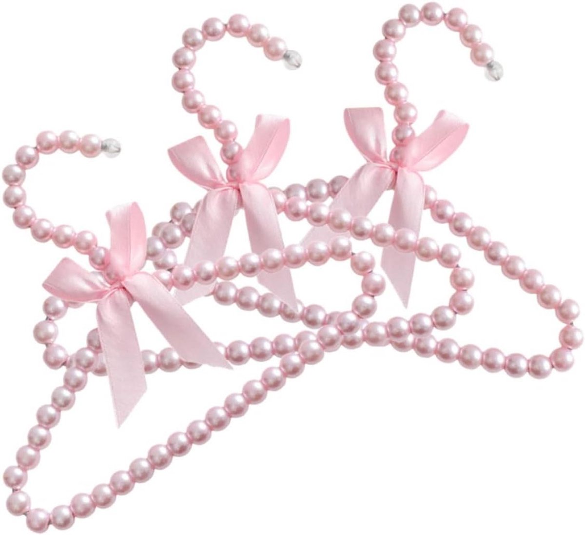 Kinderhangers - Babyhangers - Kleding Opbergen - Antislip Structuur - 30x19 cm - Roze