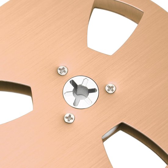 Lege Tapespoel - Spoel voor Bandrecorder - Geluidsopname Verbeteren - Luchtvaartaluminium Constructie - 5 Inch Diameter - Goud van Merkloos — afbeelding 3