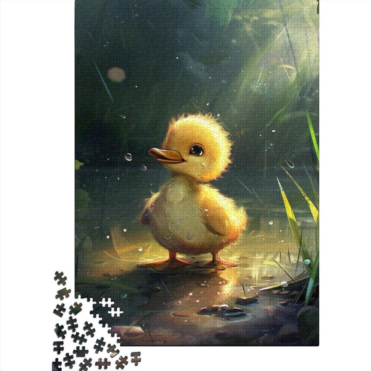 Yellow Duck Puzzel voor volwassenen, 1000 stukjes, veeleisende puzzelspellen, mini-puzzel voor volwassenen, artwork Jigsaw, puzzel voor familie, spel, woondecoratie, 1000 stuks (75 x 50 cm)