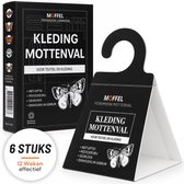 Moffel® 6 Stuks Mottenval Kledingmotten - Geurloos Geen Gif - Feromoonvallen - Kleding Mottenval - Mottenpapier - Mottenballen Kledingkast