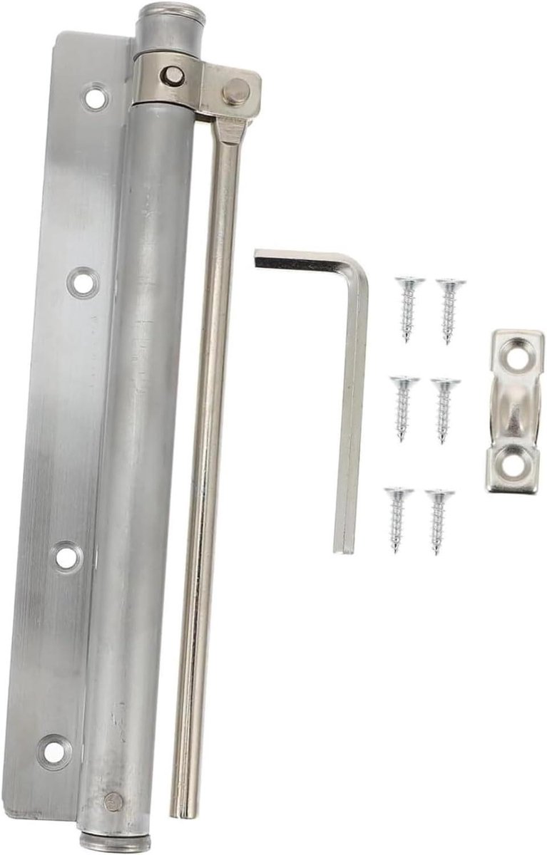 Deurdranger - Automatische sluiting - Deuren sluiten - Geruisloos en veilig - 20 cm - Zilver
