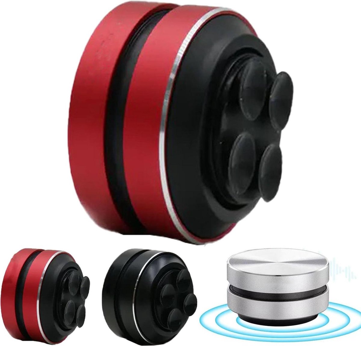 Waterdichte Speaker - Douche Speaker - Muziek Luisteren - Botgeleiding Technologie - 26x40x40mm - Rood