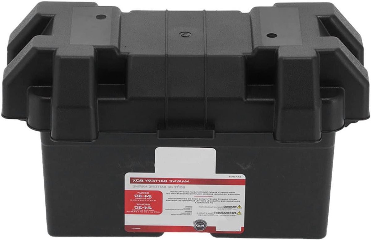 Accubak Universeel - Draagbare Accubak - Camper en Boot - Voor Diverse Accu's - 1.0 Eenheid - Grijs