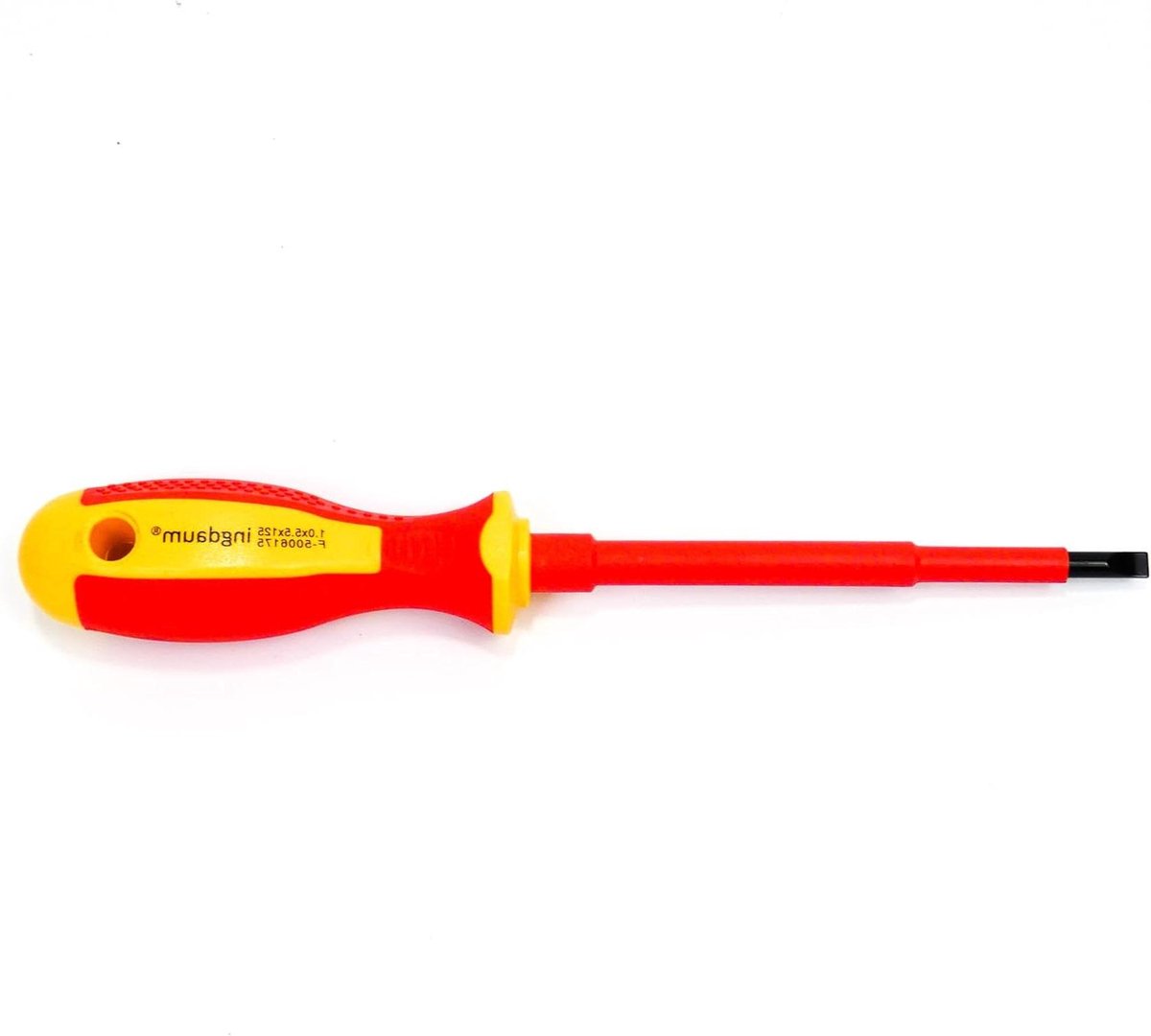 VDE Sleufschroevendraaier - Geïsoleerde Schroevendraaier - Elektra Werkzaamheden - Geïsoleerd tot 1000V - 1.0 x 5.5 x 125 mm - Rood/Oranje