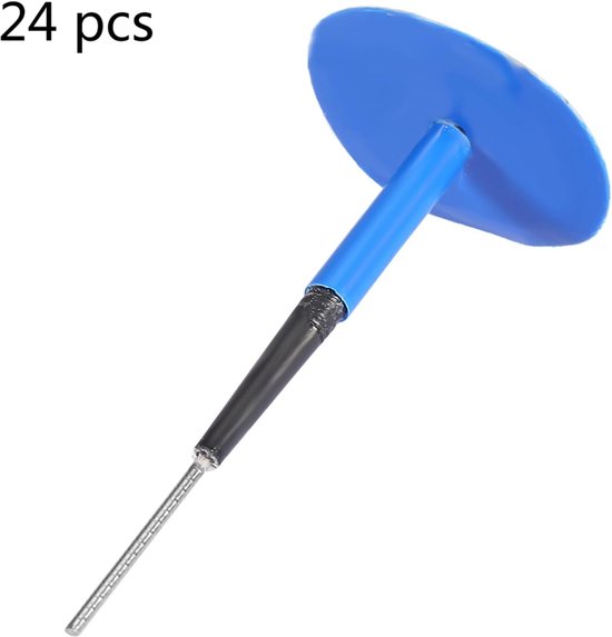 Bandenreparatie Paddestoel - Plakker Set - Band Lek Repareren - Hoge Temperatuur Bestendig - 24 Stuks - Blauw van Merkloos — afbeelding 3