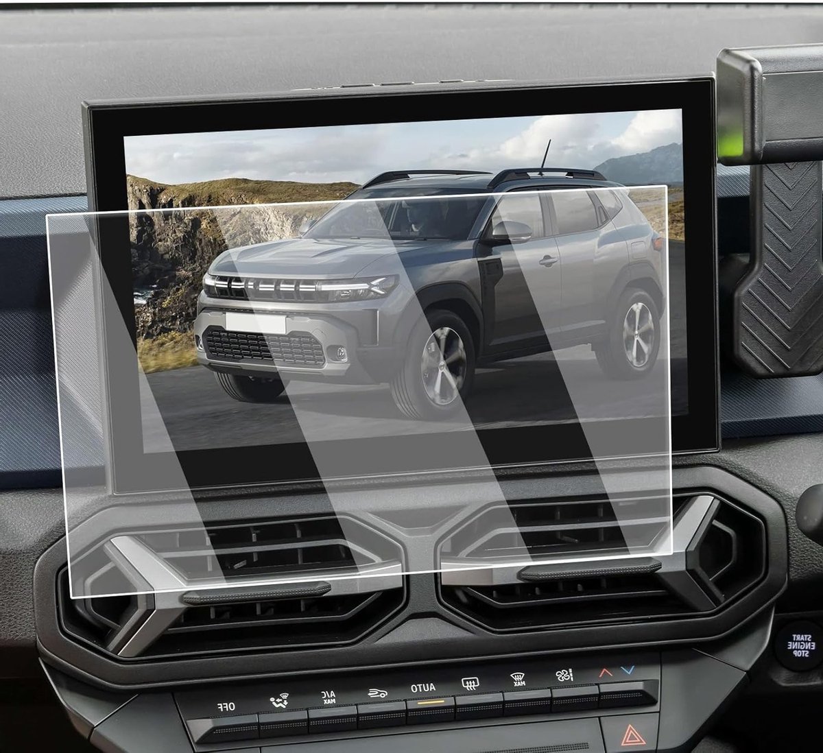 Dacia Duster 3 2024 2025 10.1 Inch 9H Gehärt Glas Screen Protector - Krasbestendig, Ultra Dun en Eenvoudige Installatie Beschermfolie
