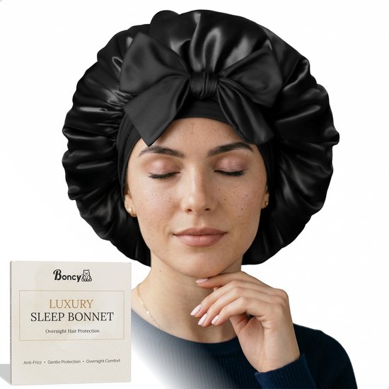 Boncy Luxe Bonnet Satijn met Strik
