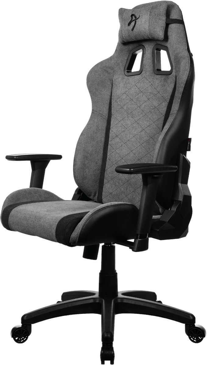 Arozzi Avanti Gaming Stoel – SoftFabric – Ergonomisch & Verstelbaar – Lichtgrijs (Ash Grey)