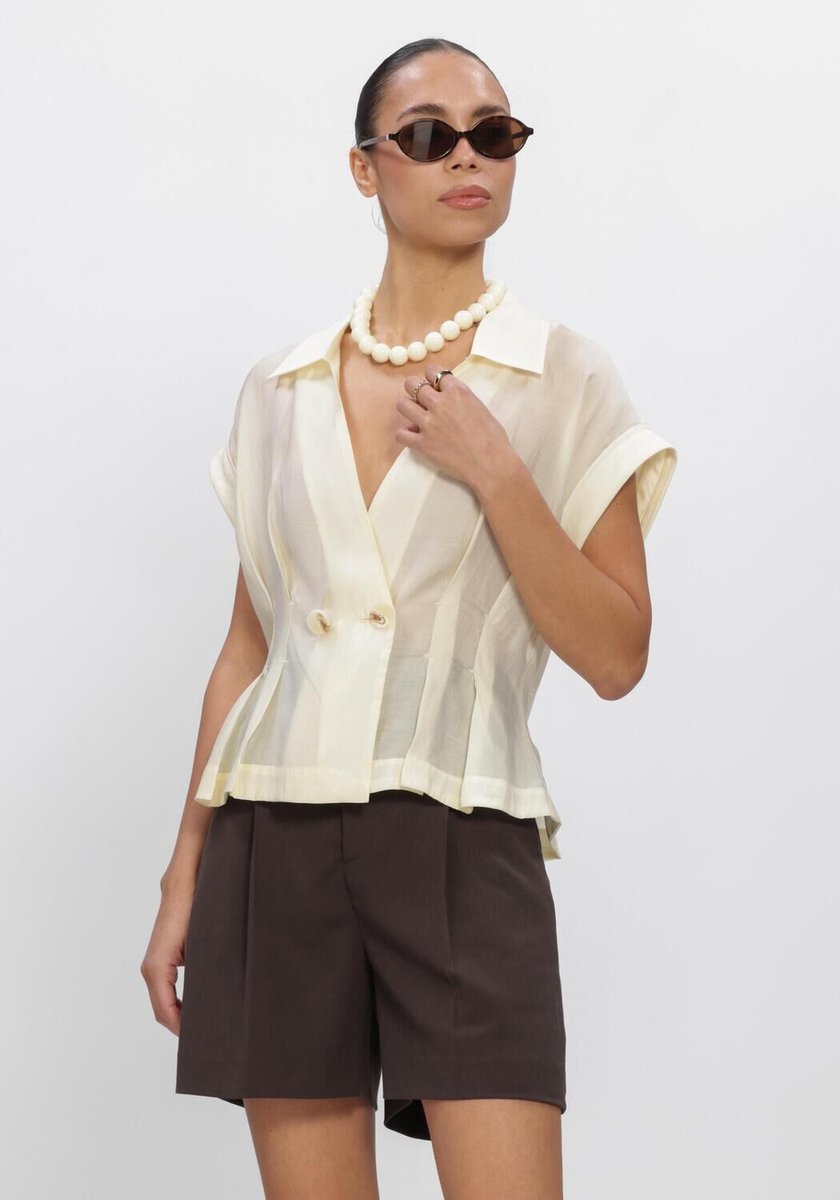 Copenhagen Muse Cmmolly-shirt 207896 Dames - Topjes - Creme - Maat M