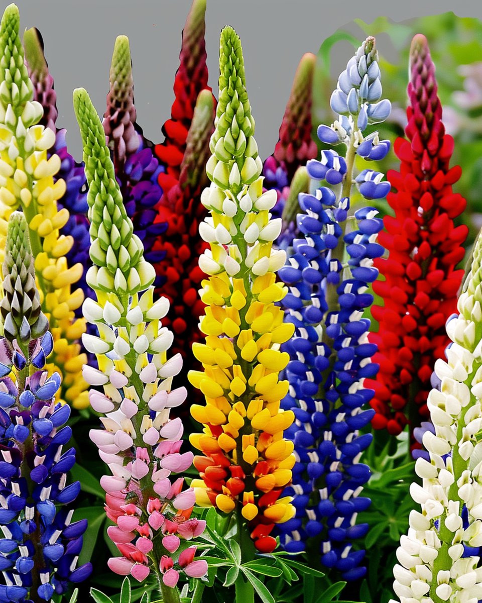 5 sets - Lupine Zaden Alto Multicolor Lupinus Hartwegii Meerjarig Mix