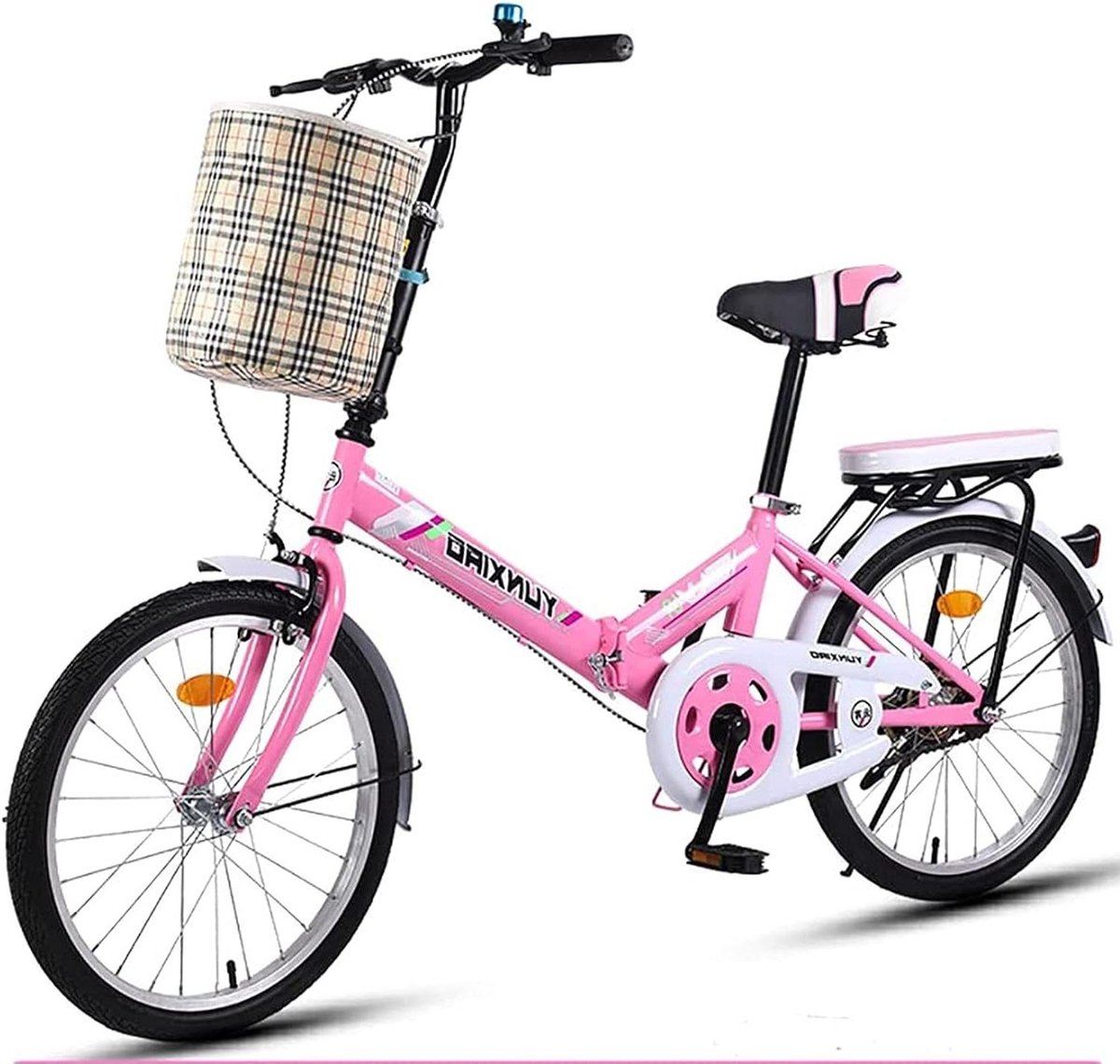Vouwfiets - Opvouwbare fiets - Pendelen naar werk - Opvouwbaar in 15 seconden - 20 inch - Zwart