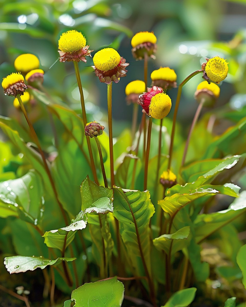 3 sets - Abc-Kruid Zaden Spilanthes Oleracea Eenjarig