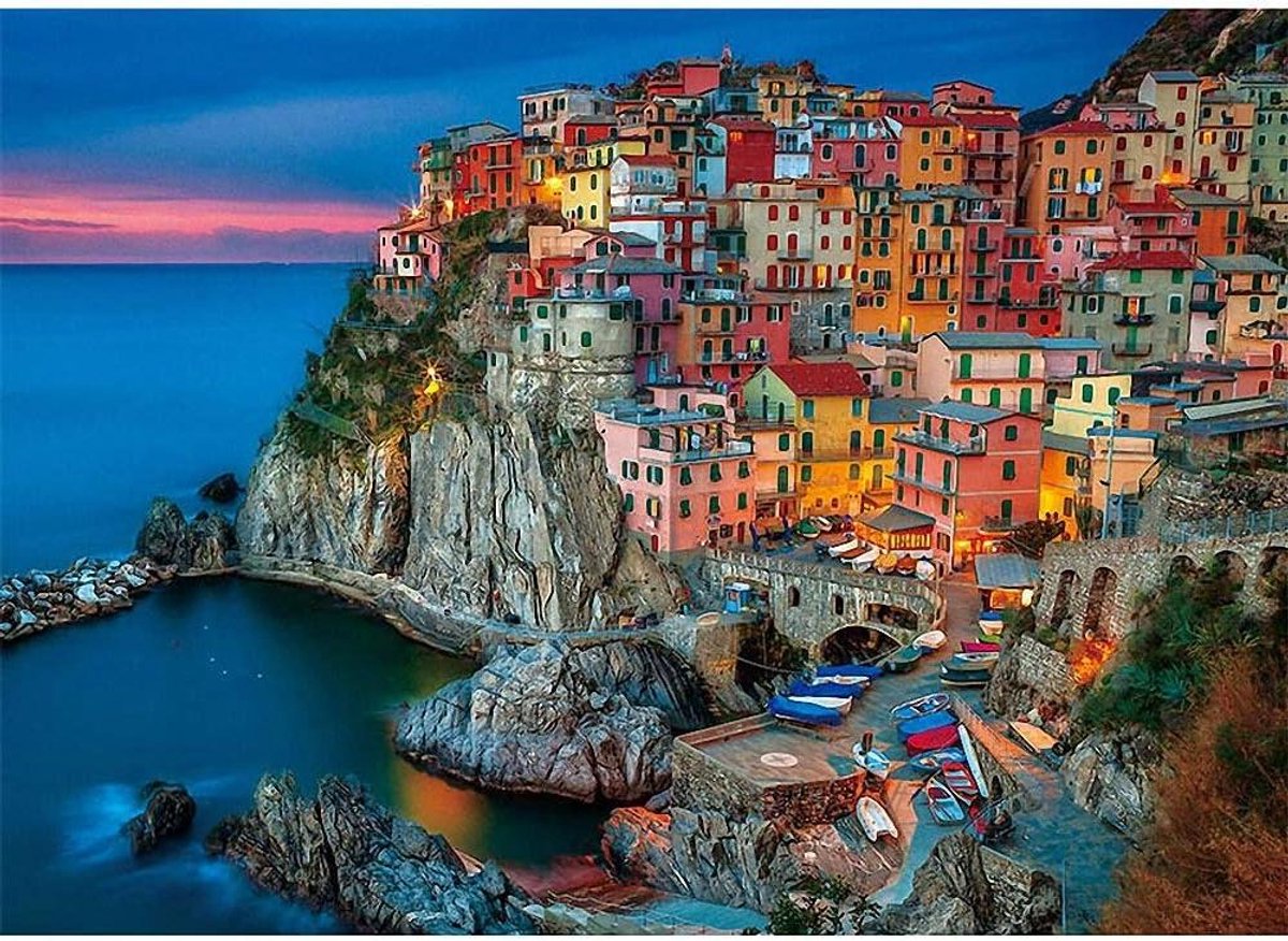Legpuzzel 1000 Stukken - Jigsaw Puzzel - Ontspannend Spel - Hoge Kwaliteit Karton - 70 x 50 cm - Cinque Terre