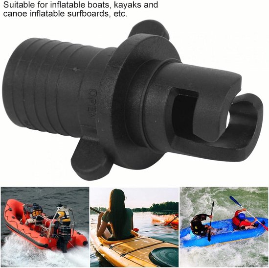 Universele Opblaasbare Boot Ventiel Adapter voor Kajak, SUP & Luchtbedden van Merkloos — afbeelding 2