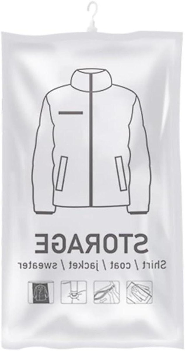 Kleding Compressie Opbergtas Ruimtebesparend Herbruikbare Lege Pomp Zakken Kleding Garderobe Quilt Vacuüm Pack voor Kleding Suits Jurk (S)