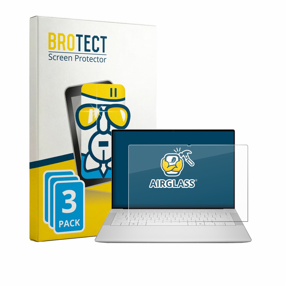 Screenprotector 3 Stuks voor Dell XPS 14 DA14250 Beschermglas transparant