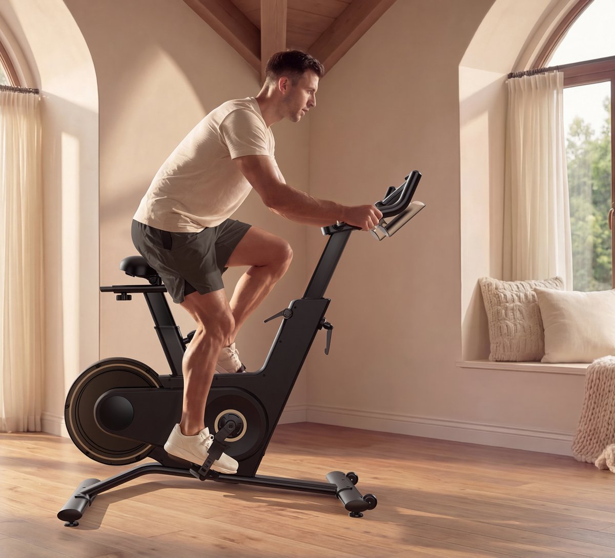 Kingsmith Sprint Bike PB08S - Spinning Bike - Magnetic Resistance - 40 Weerstandsniveaus - Verstelbaar Zadel en Stuur - LED Display thumbnail 7