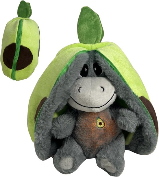 Ademend Knuffeldier - Sluimerdier Ezel - Slaaproutine Verbeteren - Realistische Ademhaling - 30 cm - Groen van Merkloos — afbeelding 5