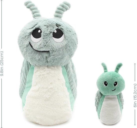 Pluche Slak Duo - Mama Baby Knuffel - Kalmeren Verhalen Creëren - Afneembare Baby — afbeelding 2