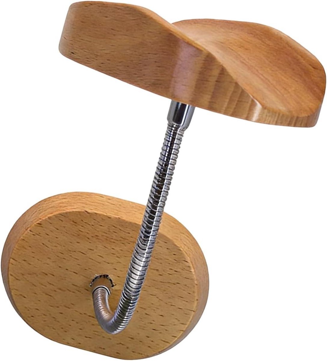 Hoofdtelefoon Houder - Muurbevestiging Unit - Ruimte Besparen - 360 Graden Rotatie - 65 mm - Beuken
