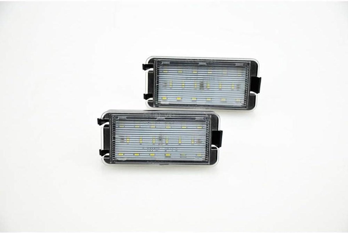 LED Nummerplaatverlichting Set - Kentekenplaatverlichting LED - Auto Verlichting - Storingsvrij met CAN-bus - 12 Volt - Zwart