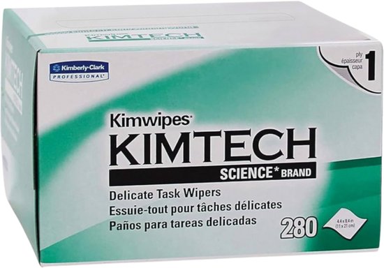 Kimtech Kimwipes delicate task wipers voor bijvoorbeeld cameralenzen en fiber 280 stuks in dispenser doos van Merkloos — afbeelding 2