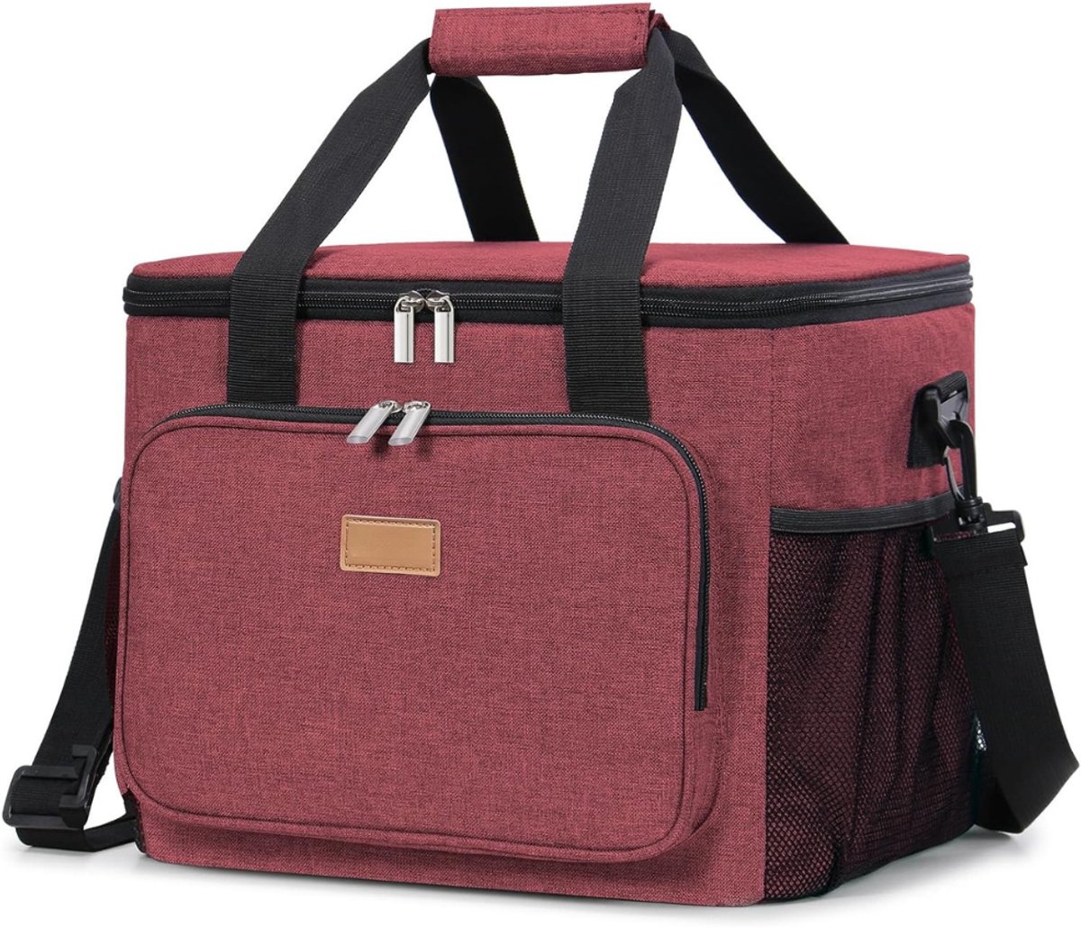 Picknicktas - Picknickmand - Lunchtas - Lunch Bag - Koeltas - Koelrugtas - Koelrugzak - Cooler Bag - Thermotas - 24L - Bordeaux - van Imperatoris