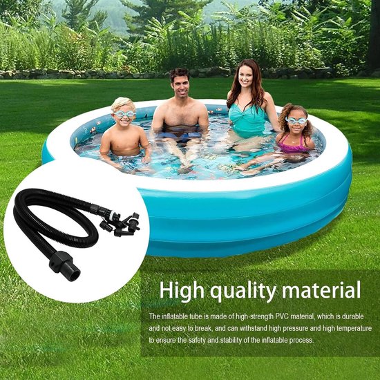 Luchtpompslang Adapter - Opblaasbuis Kit - Watersport Accessoires - Universele Compatibiliteit - 10.5 x 7 x 1.5 cm - Meerkleurig — afbeelding 2