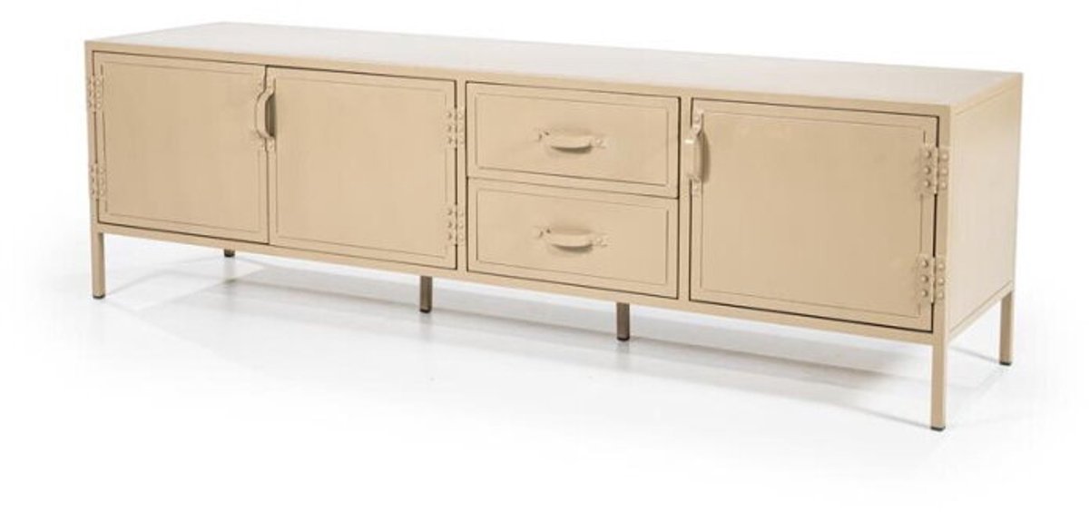 Meubelplaats TV meubel Industrieel metaal 185 cm - zand | Eleonora