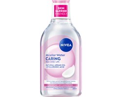 Nivea Verzorgende Micellair Water - Droge huid - Arganolie, Hyaluronzuur & Aminozuurcomplex- Make up remover - Reinigingswater - Cleanser - 400 ml