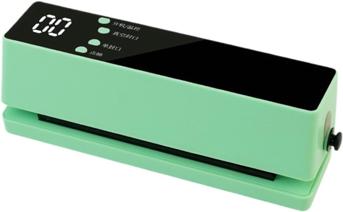 Vacuüm Sealer - Voedsel Bewaarder - Maaltijd Opslag - Drie Werkmodi - 17.5 cm Lengte - Groen