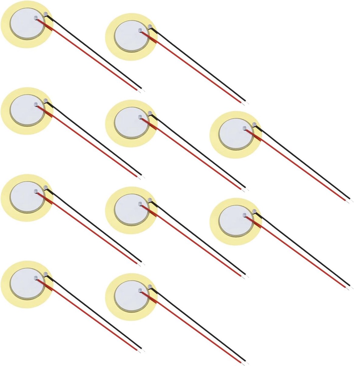 Piëzo Zoemer Elementen - Akoestische Pickups - Elektronische Percussie - Koperen Schijf - 20mm Diameter