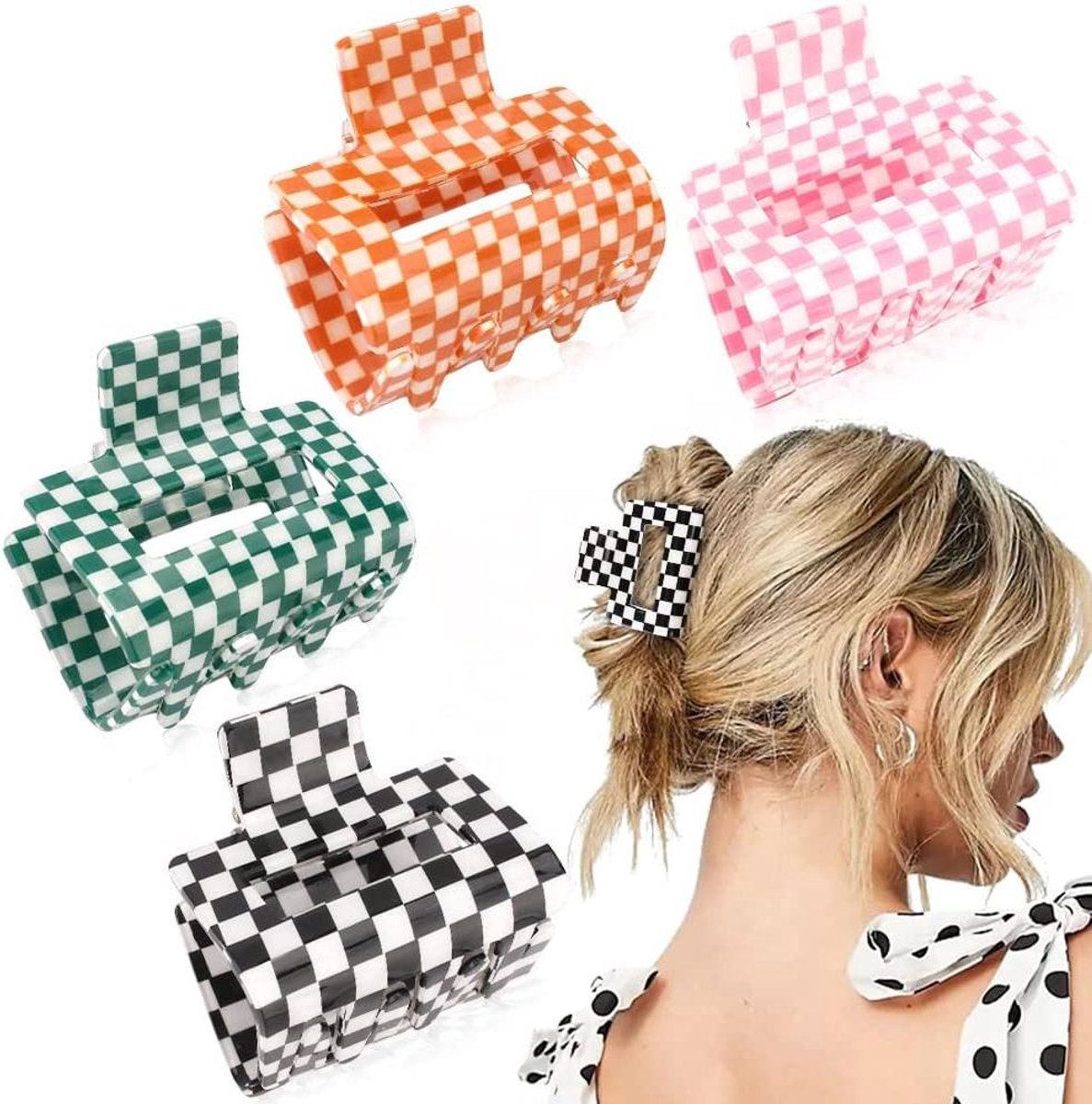 Haarklauw Clips - Haarspeldjes Klemmen - Dagelijks Gebruik - Set van 4 Clips - 2 Inch