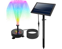 Zonne Waterpomp - Fonteinpomp - Vijver Decoratie - Op Zonne-energie - 1.8W Zonnepaneel