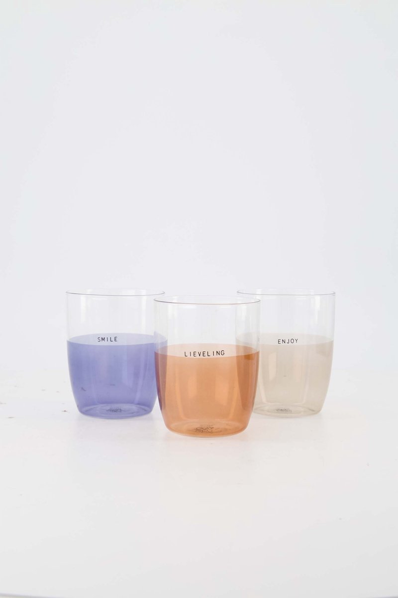 Zusss Cadeauset - Drinkglazen - Verjaardag - Cadeau Dames Beige