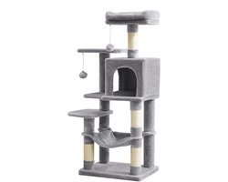 Feandrea - Krabpaal - Kattenboom - Katten - Meerdere Verdiepingen - 4 Krabpalen - Hangmat en Huisje