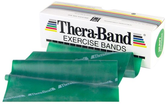 Thera-Band - Weerstandsband Oefenband Groen - 5,5 meter lang - Zware Weerstand