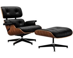 Fauteuil - Lounge Stoel - Relaxfauteuil - Stoel - Walnoot Hout - Chaise longue - Lounge Chair - Zetel