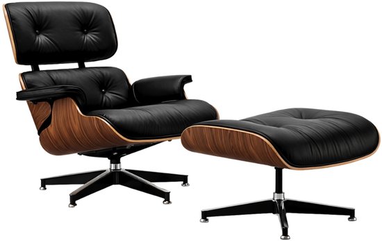 Fauteuil - Lounge Stoel - Relaxfauteuil - Stoel - Walnoot Hout - Chaise longue - Lounge Chair - Zetel