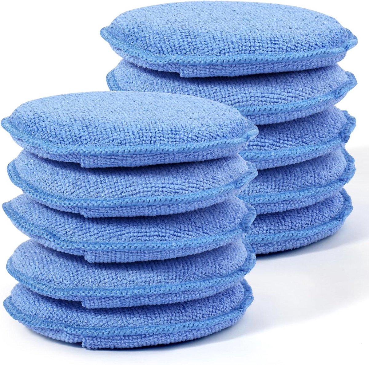 Wax Applicator Pads - Microfiber Pads - Auto Reinigen - Met Vinger Pocket - 5 Inch - Blauw