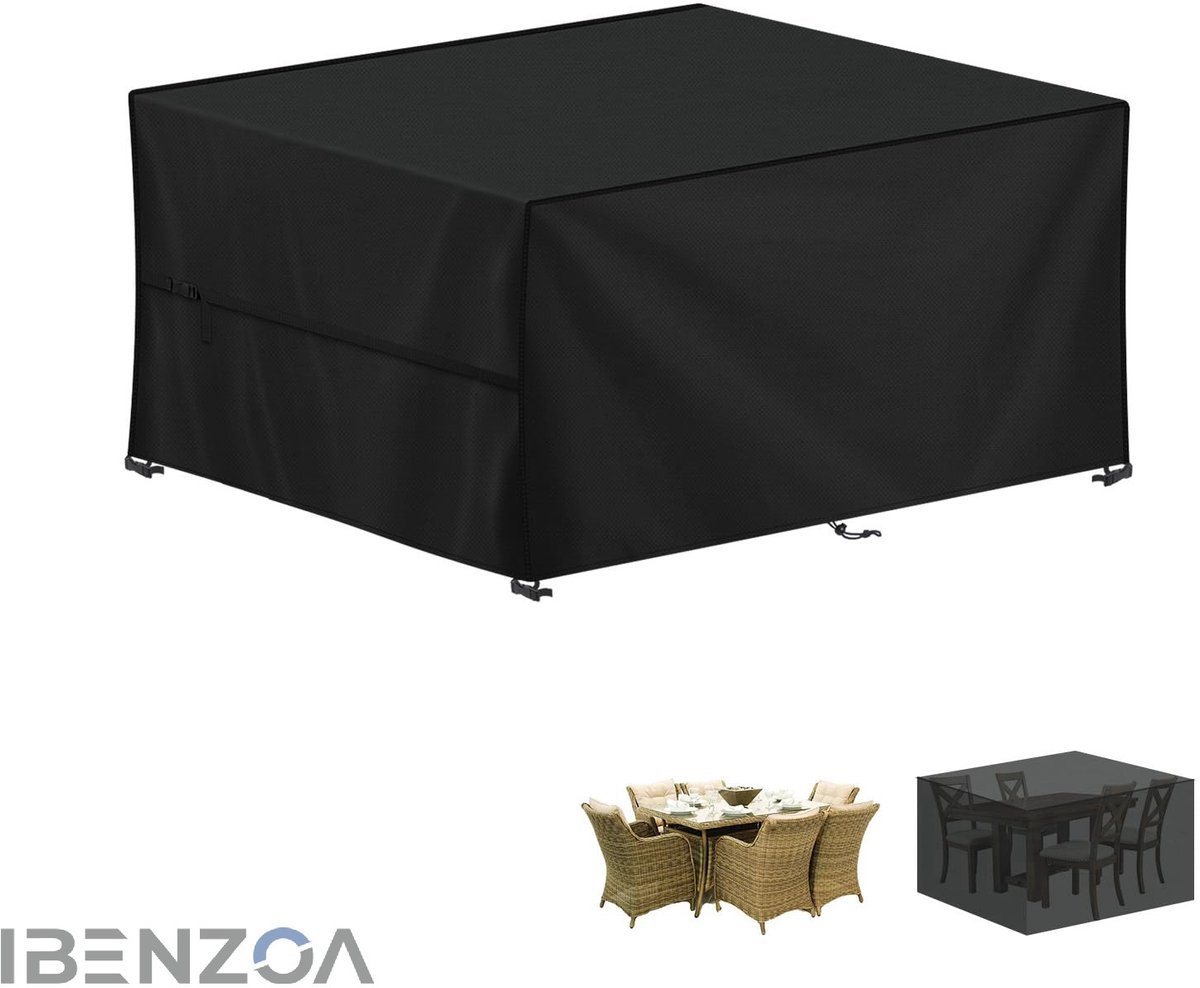 Ibenzoa Tuinmeubelhoes - Waterdicht - UV-bestendig - 140x140 cm Zwart