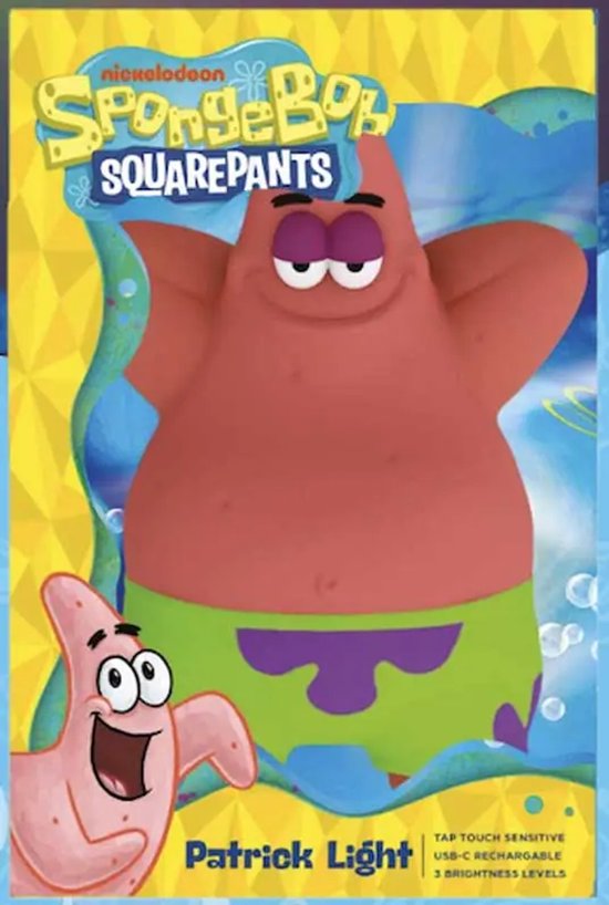 Patrick SpongeBob SquarePants Mood Light Lamp 17cm van Nemesis Now — afbeelding 5