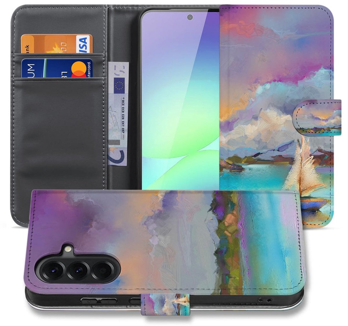 Book Case Samsung Galaxy A37 Boot Motief met Magnetische sluiting
