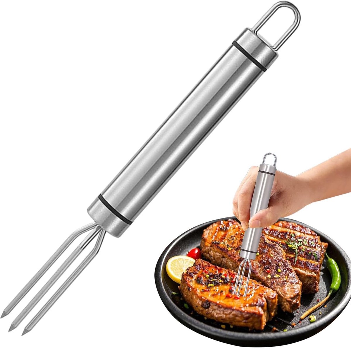 Maïskolfhouders - BBQ Accessoires - Maïs Grillen - Ergonomische Handgreep - 188 x 2 cm