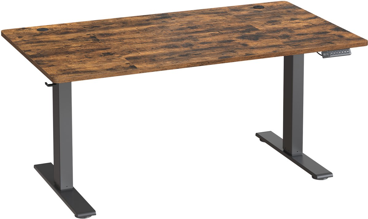 VASAGLE - Zit Sta Bureau - Elektrisch - 140 x 80 cm - Met USB-C Poort en 3 Geheugenstanden thumbnail 6