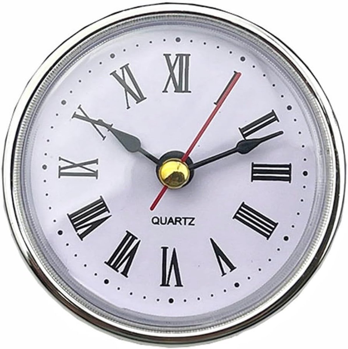 Klok Insert - Klok Onderdeel - Klok Reparatie - Precisie Uurwerk - 65 mm Diameter - Goud