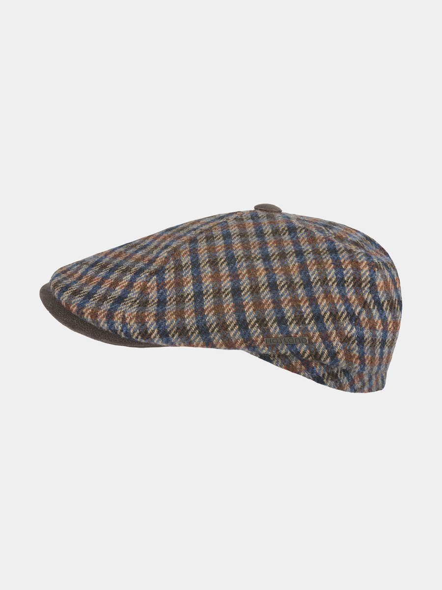 Eams - Wollen flatcap - Marine blauw