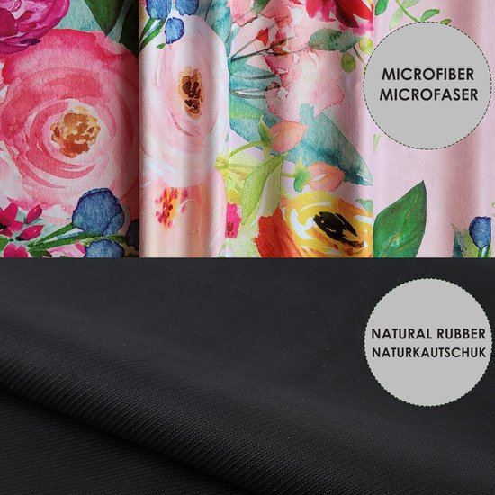 Yoga mat extreem antislip natuurlijk rubber microvezel schadelijke stoffen veganistisch duurzaam XL extra lang breedte183 x 68 cm pilates fitness training — afbeelding 2